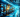 Brightly illuminated cryptocurrency mining data center filled with rows of servers and networking equipment