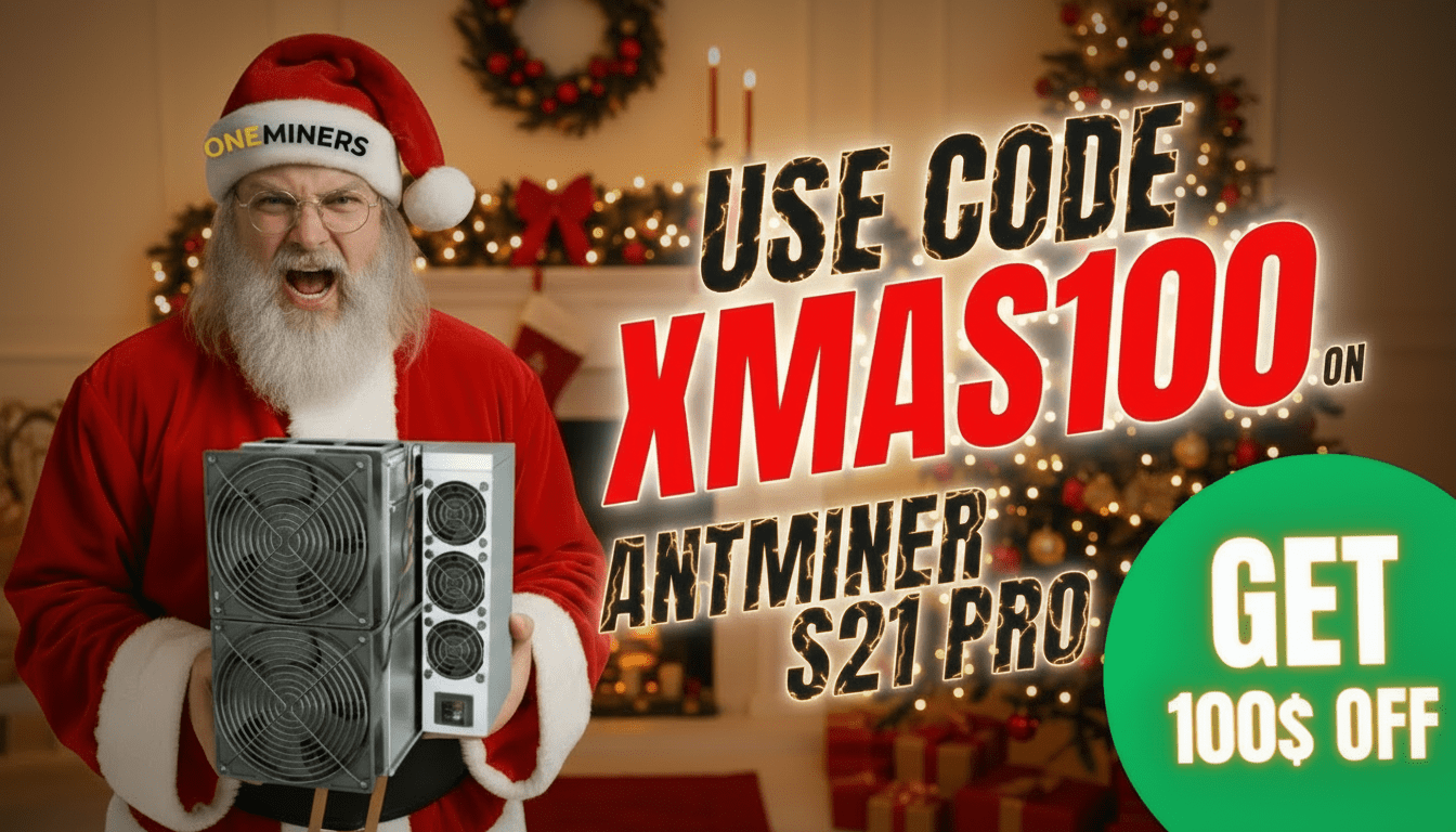 Make Your Christmas Hashier: $100 Off Antminer S21 Pro
