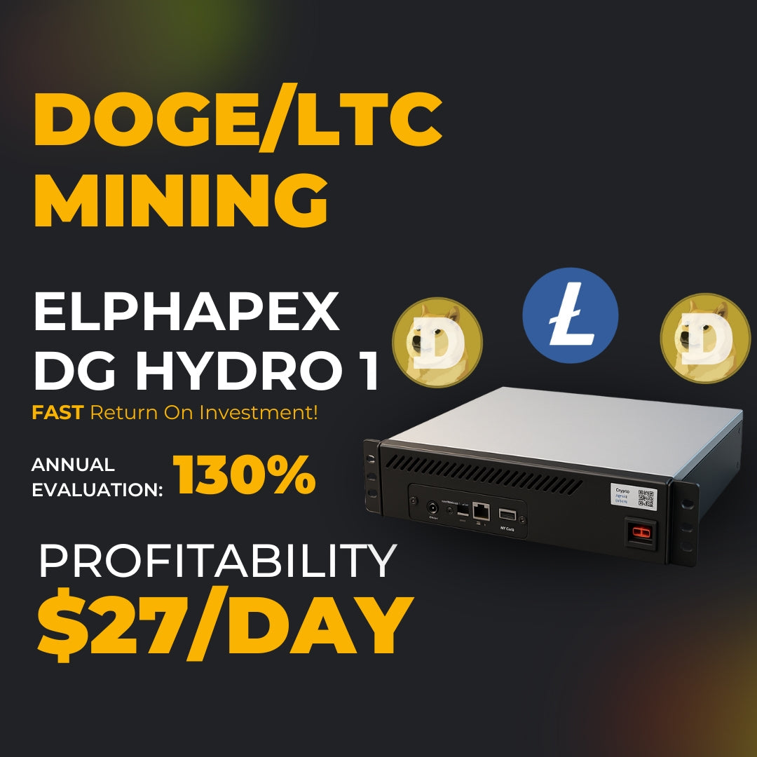 Elphapex DG Hydro 1：2025年のトップドゲコイン＆ライトコインマイナー