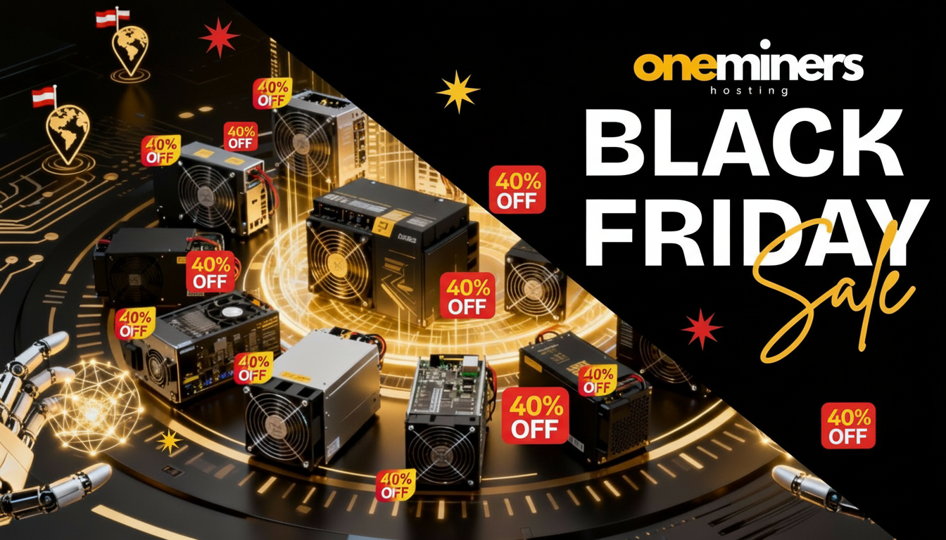 Oneminers Biggest Black Friday SALE: Up to 40% Off Crypto Miners