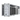 Containerized data center with open door on a green background