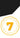 7 years warranty with a number 7 inside a circular badge