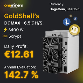 Goldshell DGMAX: High-Performance ASIC Miner for Dogecoin