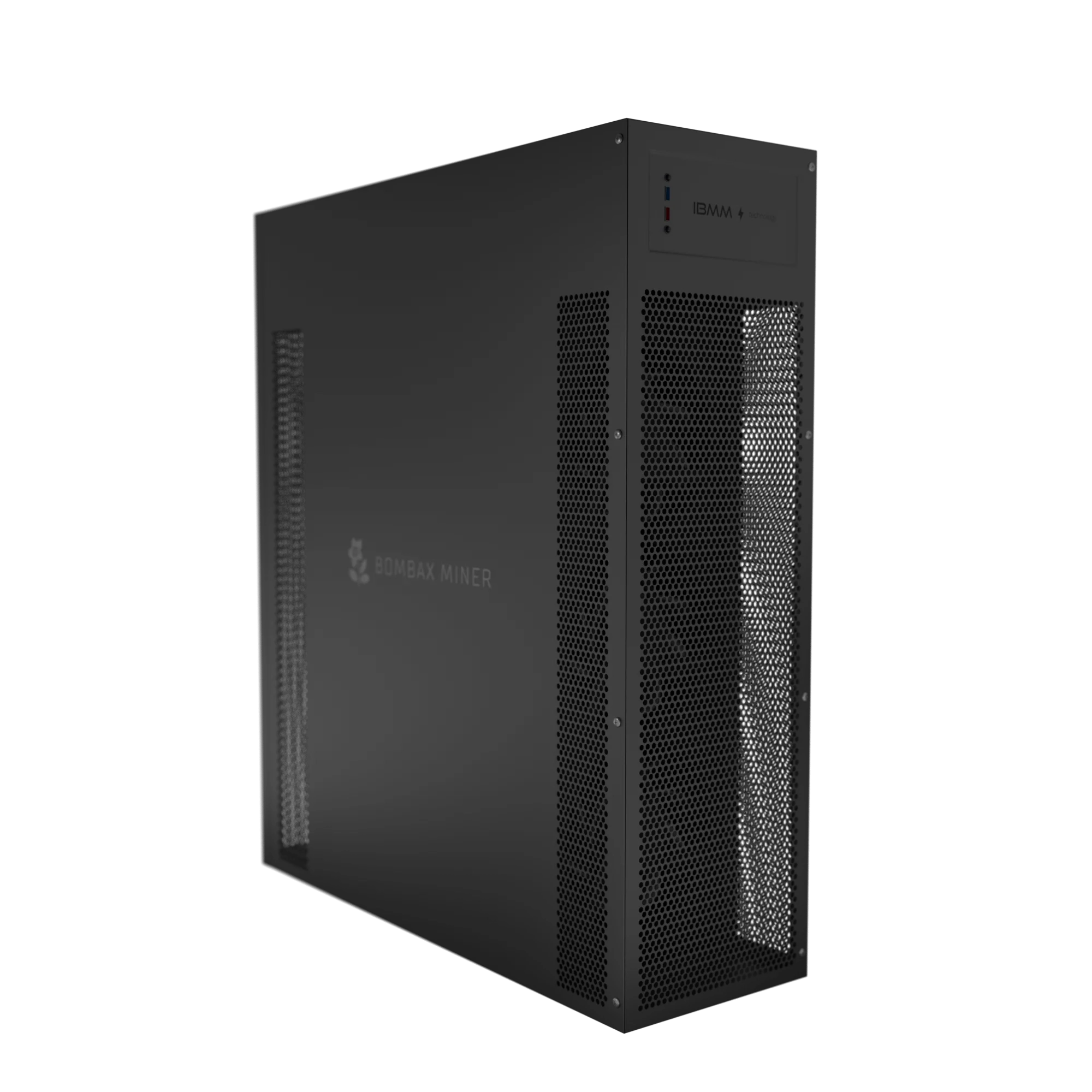 Bombax EZ100-C crypto miner, a black high-performance mining device with a sleek design.