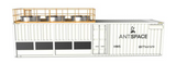 Container with 'ANTSPACE BITMAIN' branding on a white background