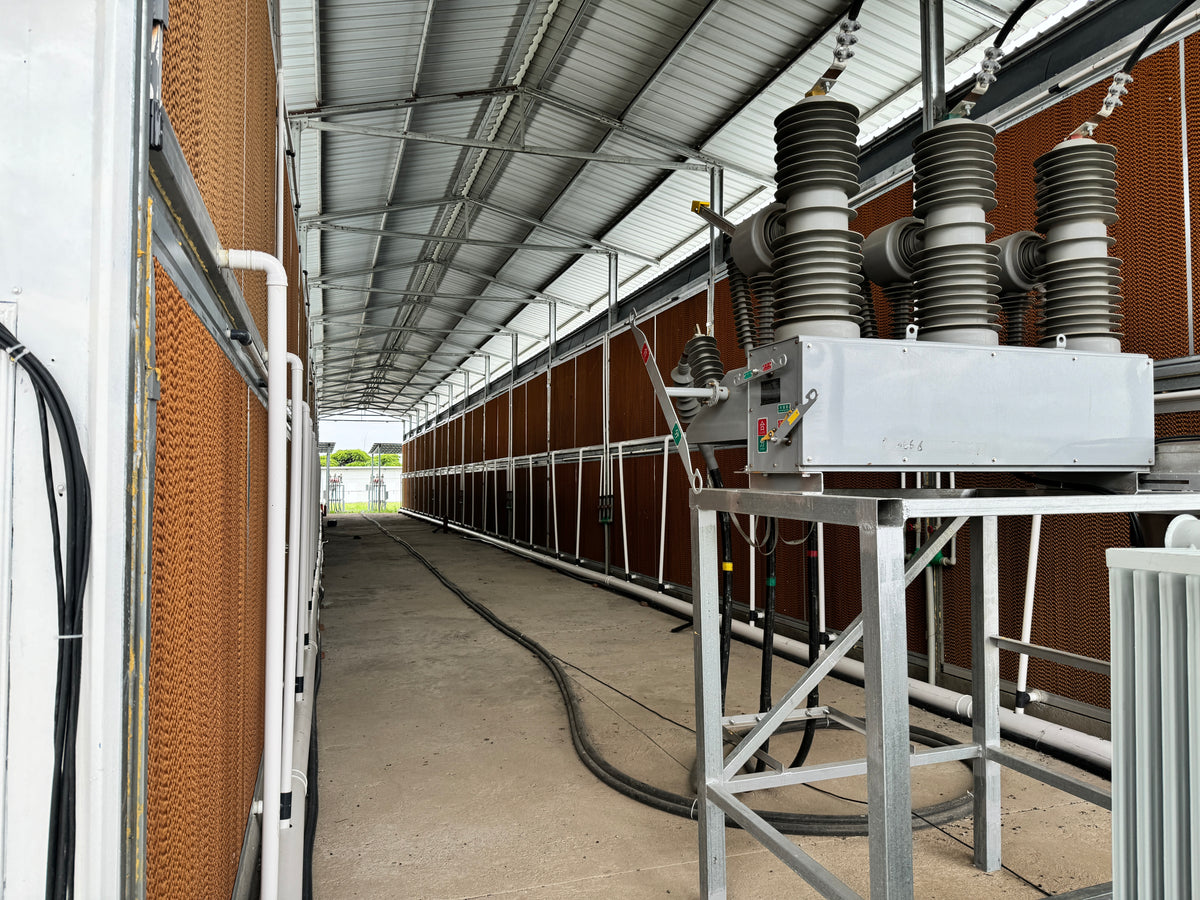 Cooling walls in an Ethiopian hosting center.