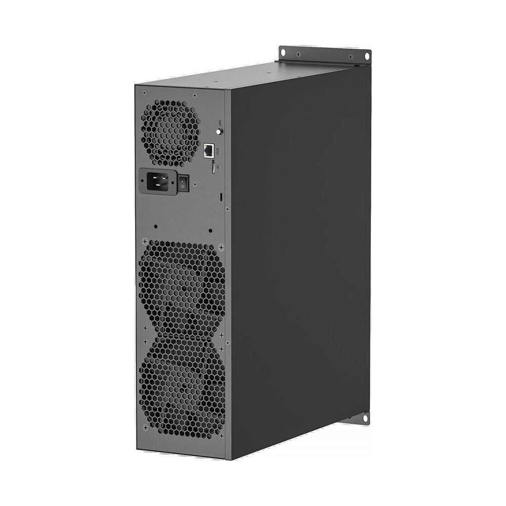 Goldshell EAL1-M crypto miner with a compact design and dual-fan cooling system.