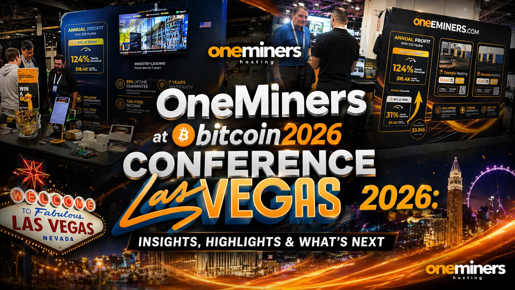 ラスベガスのBitcoin 2026に出展したOneMiners