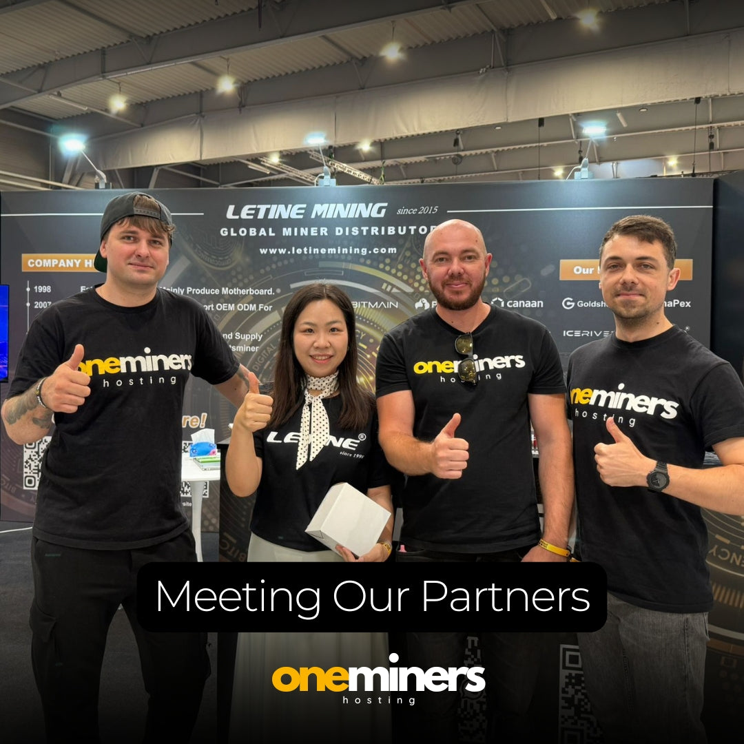 OneMiners partner meetings at BTC Prague 2025 conference
