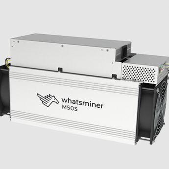 Whatsminer M50S ASIC miner with 132 TH/s hash rate.